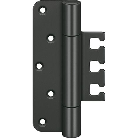 Simonswerk VX7729 Objektband (Türband) H 120mm für gefälzte Türen, Stahl schwarz (1/4)