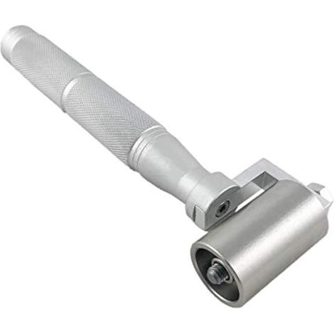 Rouleau de pression à main, Rouleau de couture plat en inoxydable pour joint de bord du papier peint (40 mm) (1/5)
