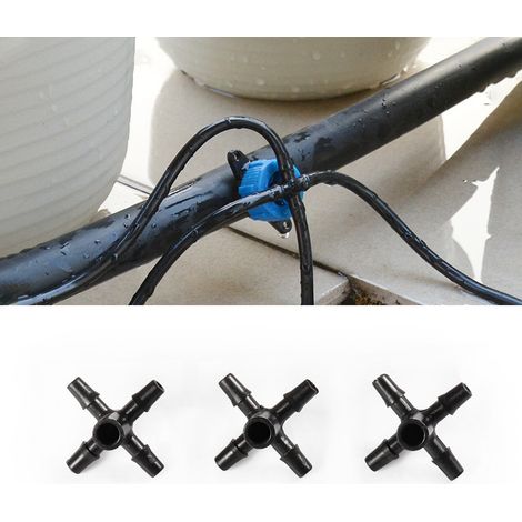 Distribuidor de riego por goteo de 5 salidas, separador de agua universal para botellas de plástico (se adapta a roscas de 3 mm). (1/2)
