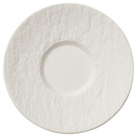 Sous-tasse Moka Manufacture Rock Blanc Design Minéral, Porcelaine Premium - Villeroy Et Boch