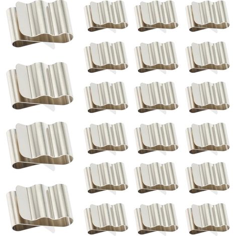 Clips Nécessaires Acier en 301 Inoxydable Photovoltaïque Câble de à : Résistant la Corrosion, sans Outils sous Cadre de Module, Pack de 50 Pièces Argentées pour Câbles (1/5)