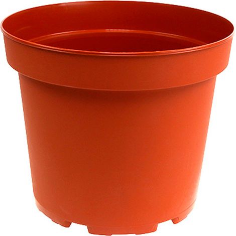 MACETAS PLASTICO MARRON 17x15,5 CM LOTE 3