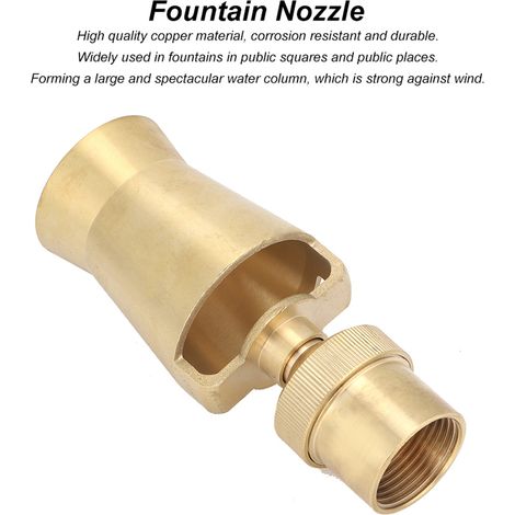 Lance d'arrosage d'eau DN25 en forme de cèdre, ajustable, pour fontaine et décoration paysagère, en cuivre (1/5)