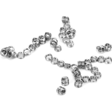 50 inserts filetés pour réparation de fil métallique, manchons de protection, réducteurs et écrous de fixation M1,6 x 0,351D (1/5)