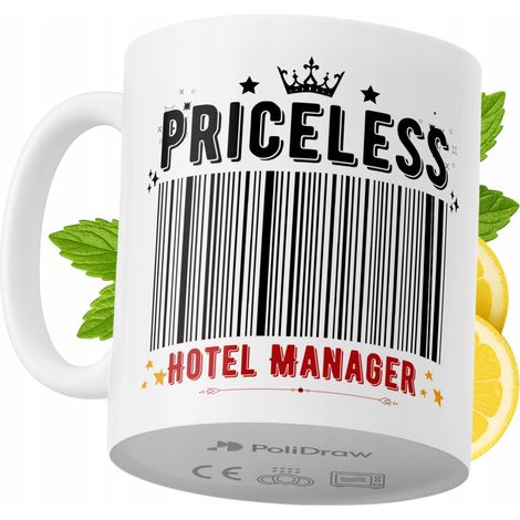 Lustige Kaffeetasse mit witzigem Textdesign für Hotelmanager – ideal für Geburtstage, Namenstage und Feiertage. Hochwertige Tasse für besondere Anlässe im Büro oder Homeoffice. Farbe: Weiß, 330 ml.