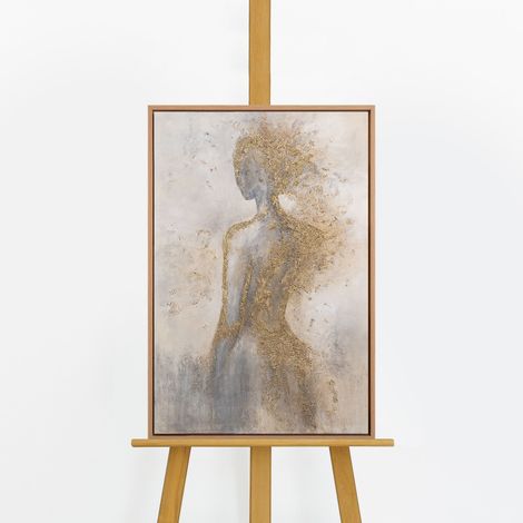 Gemälde Goldene Aura Rahmen Eichefarben 60x40 cm (1/5)