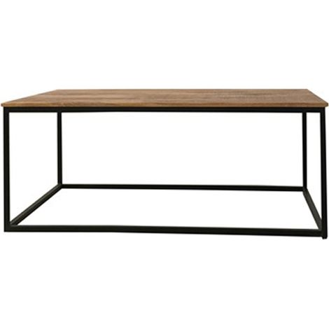 Industrial Coffee Table - Mango Wood/Iron - L60 x W110 x H45 cm - PP Sawn Finish