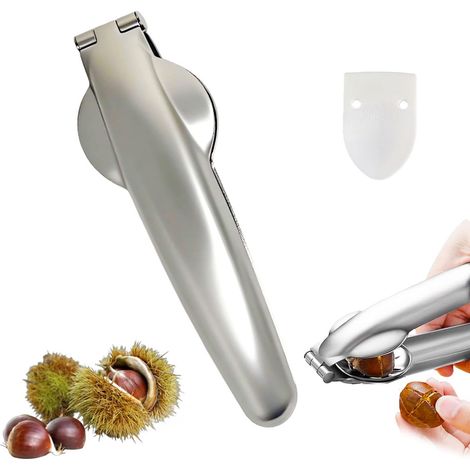 Coupe Chataigne,Inoxydable Pince à Châtaignes,Outil de Cuisine pour Châtaignes,Convient Noix, Fruits à Coque, Amandes Ou Autres Noix (1/5)