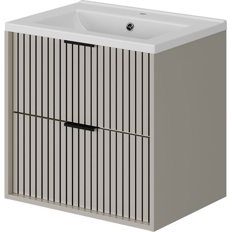 Conjunto de muebles de baño Ruford, Cachemira, 60 x 57 cm con lavabo, Vicco (1/5)