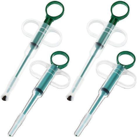 Lot de 4 distributeurs de pilules pour animaux avec embout souple. distributeur en silicone (vert) (1/5)