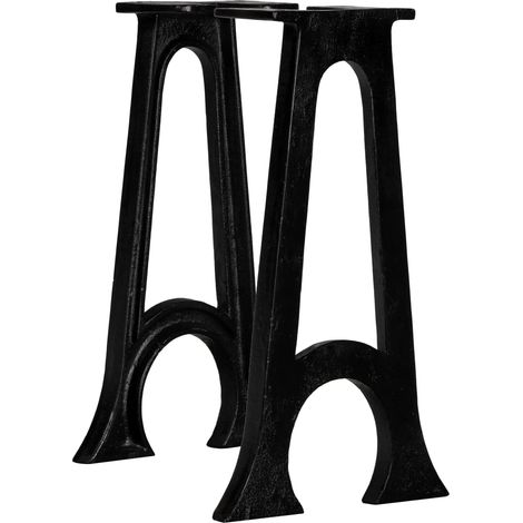 FIMEI Pied de banc 2 pcs Base voûtée Cadre en A Fonte (1/5)