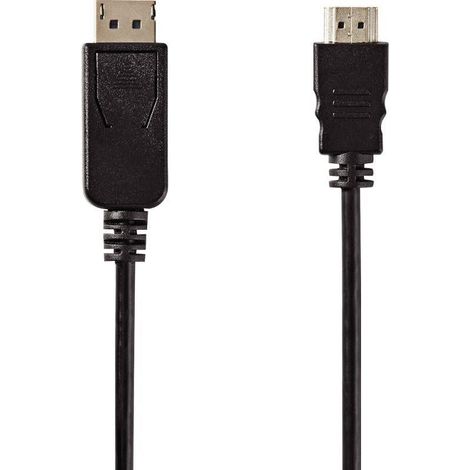Cable HDMI - Display Port 1.2 2m noir 4k-60hz. (1/2)