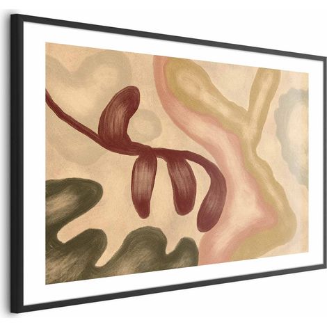 Poster – Bunte Formen – abgenutzte Kalkfiguren (1/4)