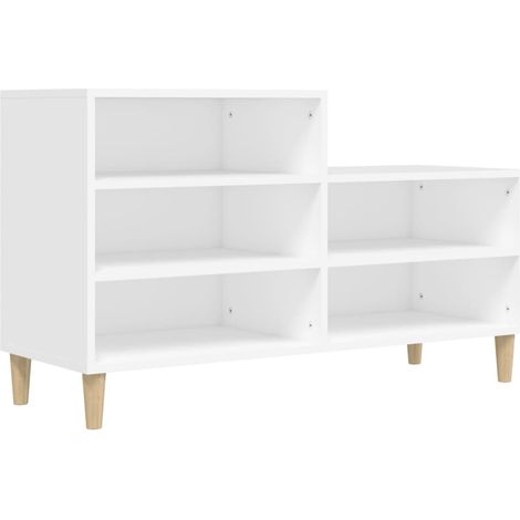 Scarpiera scarpiera mobile portaoggetti ingresso corridoio soggiorno 102 x 36 x 60 cm legno composito bianco 020021425
