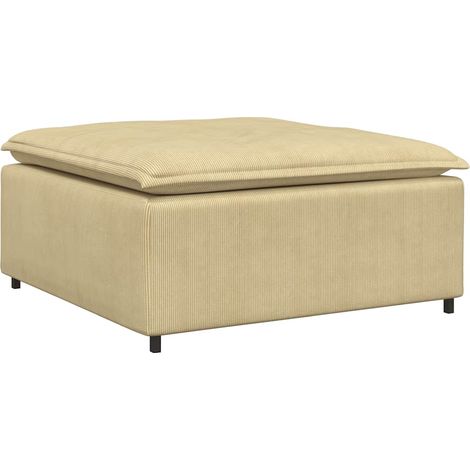 vidaXL Modulo Poggiapiedi Divano Modulare Verde Grigio 100x100x48 cm (1/5)
