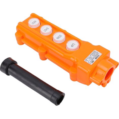Interrupteur à boutons-poussoirs Haut Bas Gauche Droite 4 boutons Commande de grue pour palan électrique industriel étanche à la pluie (1/5)