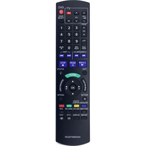 Télécommande pour Enregistreur DVD Panasonic N2QAYB000234 avec Commande TV (1/5)