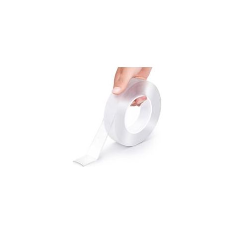 Ruban adhésif double face très résistant, multiusage, amovible, lavable, transparent, pour coller des objets, pour la maison (3 m) (1/5)