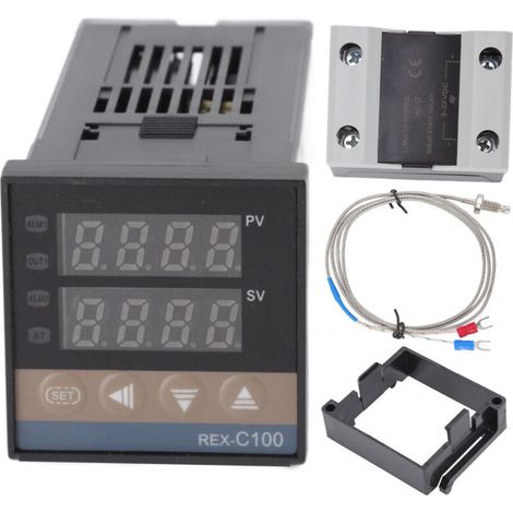 Pid Thermostat Temperature Contrôleur Set 0-400 ℃ Poulet House avec relais de thermocouple 100‑240V 40A (1/5)