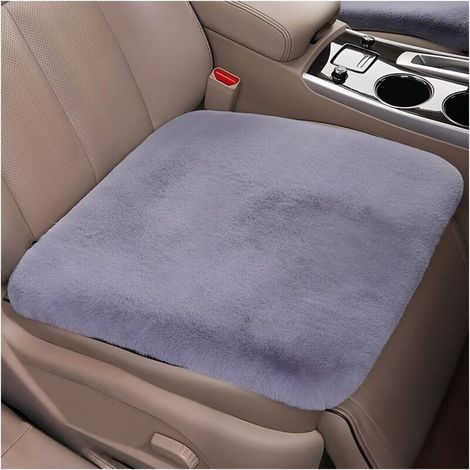 2 Pièces Coussin Voiture Siege, Protecteur/Housse de Siège Voiture Avant Super Doux Confort, Hiver Épaissir Avant arrière Coussin de siège, Confortable, pour Auto Bureau(Gris) (1/4)