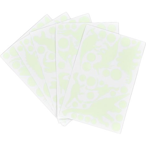 5 autocollants muraux phosphorescents motif dinosaure pour chambre d'enfant et décoration de plafond (1/5)