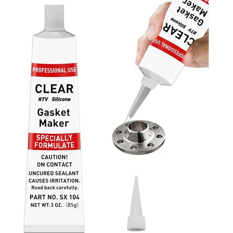 Mastic d'étanchéité pour moteur, 85 g, résistant aux chocs et aux fuites, résistant aux hautes températures, peut être utilisé comme joint de culasse en silicone pour voiture, carter d'huile (1/5)