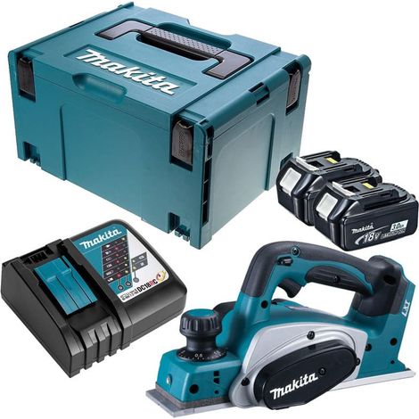 Hobel 18V LXT Breite 82 mm (2x3,0Ah) in MAKPAC - MAKITA DKP180RFJ