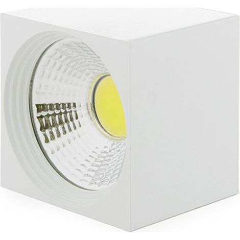 Foco Downlight LED de Superficie 3W 300Lm 6000ºK Cuadrado 40.000H [BF-MZ3002-3W-W-CW