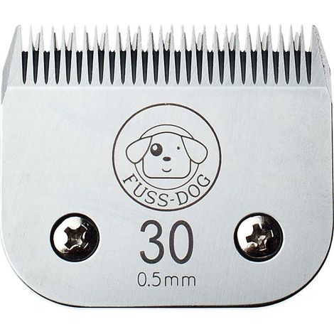 Testina in acciaio misura 30 lunghezza taglio 0,5 mm per tosatrice Fuss-dog