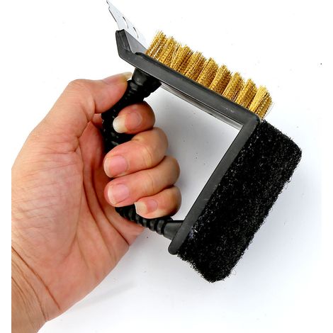 Filiyano-1 brosse métallique d'angle droit pour extérieur, brosse de nettoyage pour barbecue (1/3)