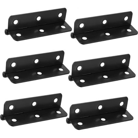 Tofficu Lot de 6 charnières de porte en fer robustes à mouvement fluide pour armoire (1/5)