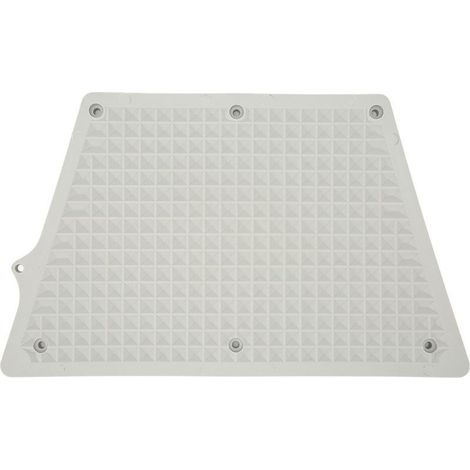 Plaque de montage moteur hors-bord trapézodale en PVC grise pour bateau pneumatique, kayak ou yacht (1/5)