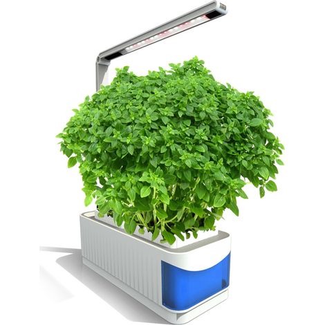 Kit de jardinage d'intérieur intelligent et multifonctionnel avec système de culture hydroponique et lampe LED de croissance pour plantes (100-240 V CA). (1/2)