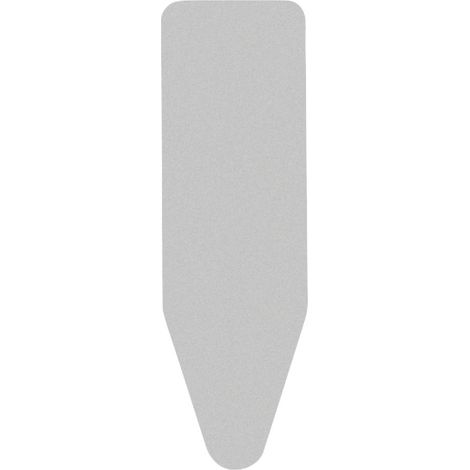 Brabantia Faster Ironing Fodera, Riflettente il Calore, con Spugna da 2 mm, 135x49 cm, Metallizzato (1/3)