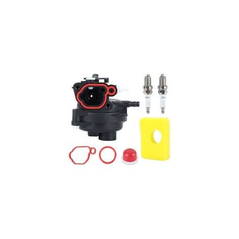 Carburateur compatible avec moteurs BS 300E, 450E – 125 cm³ et 140 cm³ – Référence 595656, 591979, 593261, 799583 – Kit de pièces détachées pour tondeuse à gazon (08P502, 8P502, 09P602) (1/5)