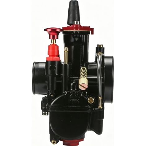 PWK 21 24 26 28 30 32 34mm Carburateur de moto tout-terrain ATV de course peint en noir et rouge (1/3)