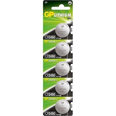 Batteria al Litio a Bottone 3V CR2450 (Blister 1 Pezzo)