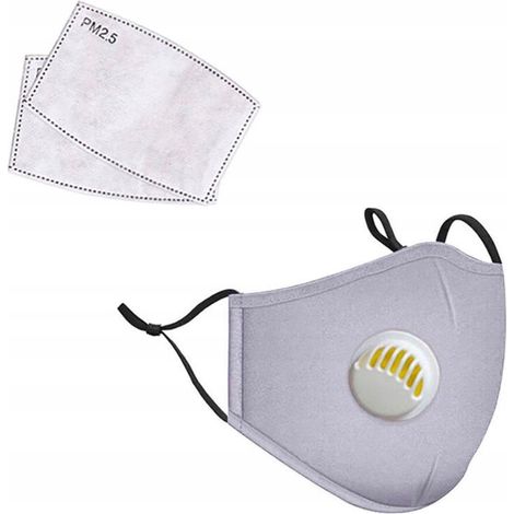 AG303F Sportmaske mit 2 Filtern, PM 2.5-Maske mit Ventil