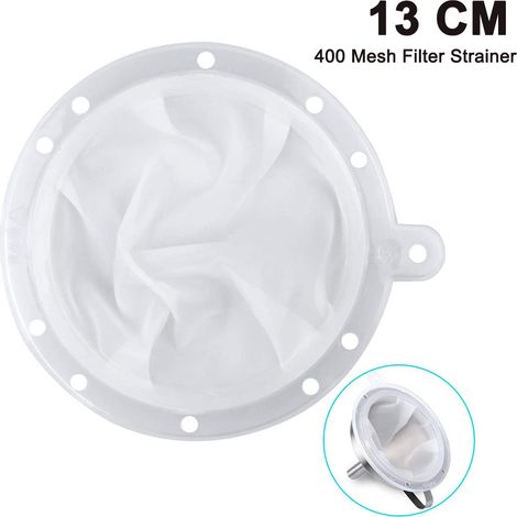 Filtre à Passoire - Maille 200 et 400 - Compatible avec Entonnoir Cuisine 5 Pouces - Pour Jus Lait Café Vin - 13 cm (1/5)