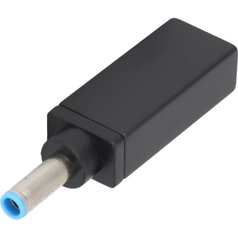 Adaptateur USB-C vers DC 4.5x3.0mm pour Chargeur HP, Compatible PC Portable et Alimentation PD (1/5)