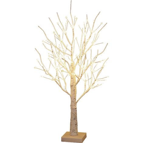LED Bonsai Lumineux avec Base Stable Arbre Spirituel Éditorial Écologique Petit Blanc Foncé pour Windows Bureau Noël Lumineux Bleu Délicat Intérieur Tabletop (1/5)