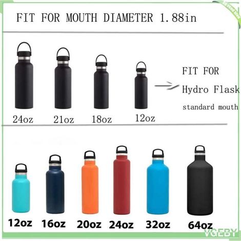 Fafeicy Couvercle en paille pour Straw Lid Compatible For Standard Mouth Water Bottle Straw Lid Brush sport vaisselle Noir Noir (1/5)