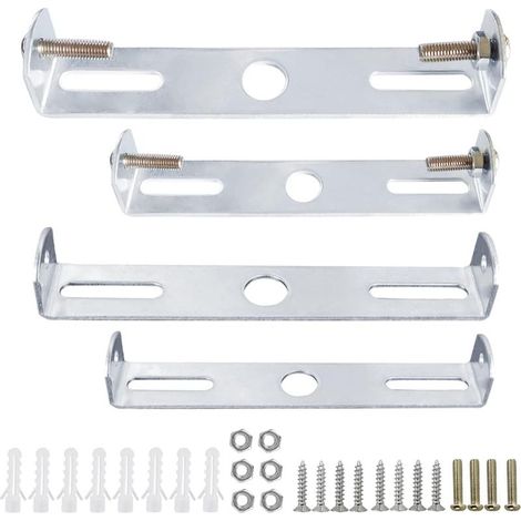 Ensemble de 4 supports de montage pour luminaire suspendu, barre transversale et plaque de montage pour applique murale avec vis (1/4)