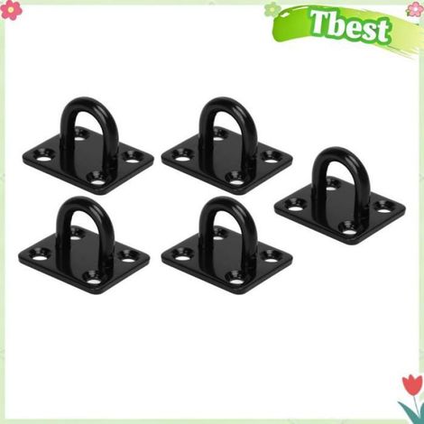 Tbest Crochet de plafond en acier inoxydable Crochet de plafond épais en acier inoxydable, 5 pièces, charge sport materiel (1/4)