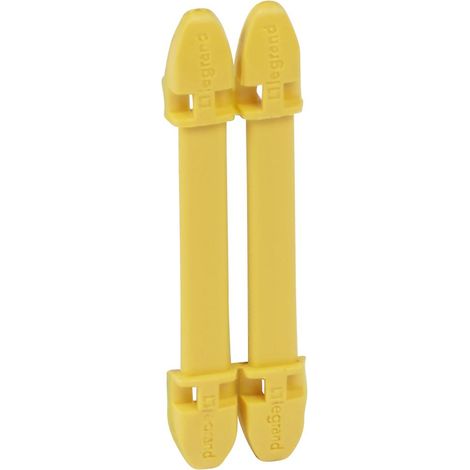 100 Porte-repères jaune Duplix 7 caractères LEGRAND 038454 (1/2)