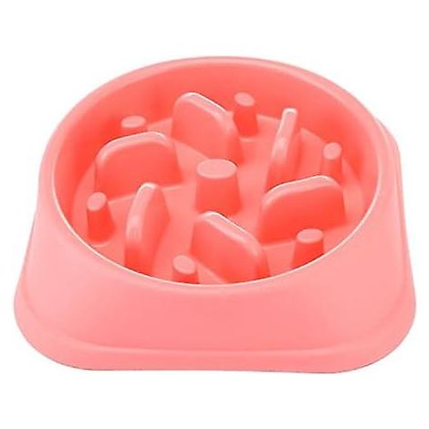 Gamelle rose pour chien avec alimentation lente et design antidérapant pour des repas interactifs et amusants. (1/5)