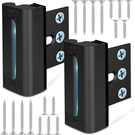 2-Pack Door Safety Locks – Reinforced Child Safety Barrier, Supports up to 360 kg, Anti-Burglary Protection for Home (1/2)