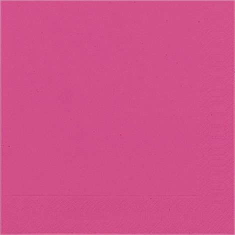 Lot 20 Serviettes Duni Fuschia Serviettes En Papier Fuschia 33x33 Cm - Duni