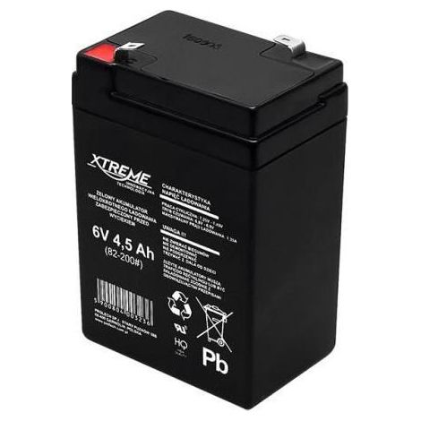 Batterie gel rechargeable 6V 4.5Ah sans entretien Xtreme