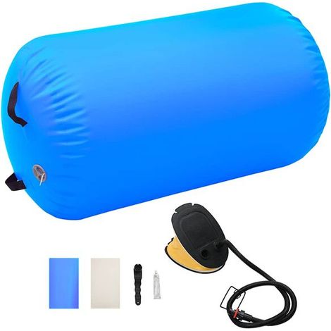 Rouleau gonflable (avec pompe à air) 100x60cm PVC bleu